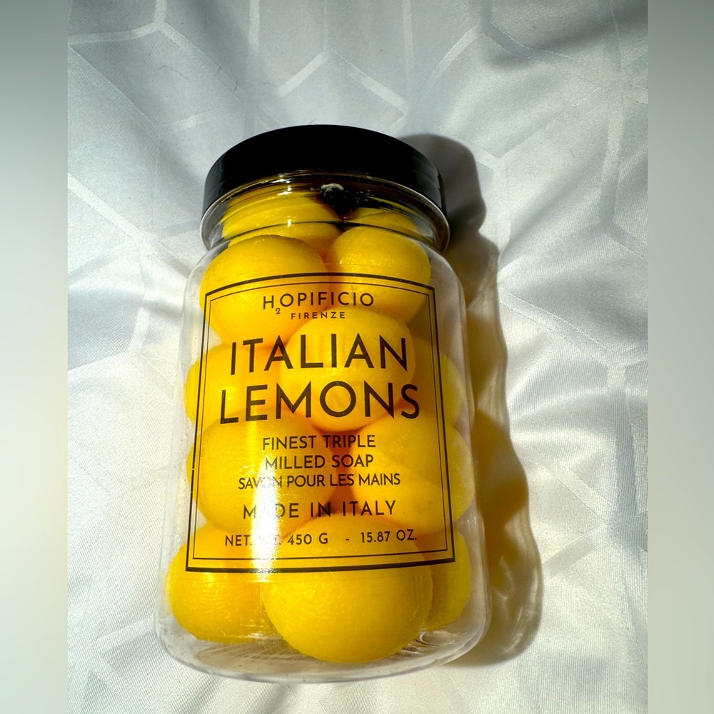 Hopificio Firenze ITALIAN LEMONS Finest Triple Milled Soaps Lemon Shaped 26.45oz